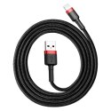 Kabel Lightning USB Baseus Cafule 2A 3m (czarno-czerwony)