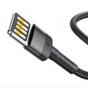 Kabel Lightning USB (dwustronny) Baseus Cafule 2,4A 1m (szaro-czarny)