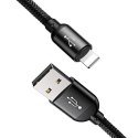 Kabel USB Baseus 3w1 USB-C / Lightning / Micro 3A 1.2m (czarny)