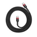 Kabel USB-C do USB-C PD Baseus Cafule PD 2.0 QC 3.0 60W 1m (czarno-czerwony)