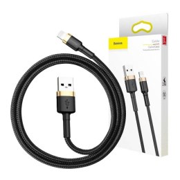 Kabel USB Lightning Baseus Cafule 2A 3m (złoto-czarny)