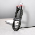 Kabel USB do USB-C Baseus Cafule 2A 3m (czerwono-czarny)