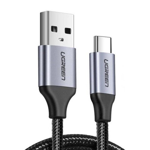 Kabel USB do USB-C QC3.0 UGREEN 	US288 1,5m z aluminiową wtyczką (czarny)