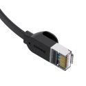 Płaski kabel sieciowy Baseus High Speed, Ethernet RJ45, Gigabit, Cat.6, 8m (czarny)