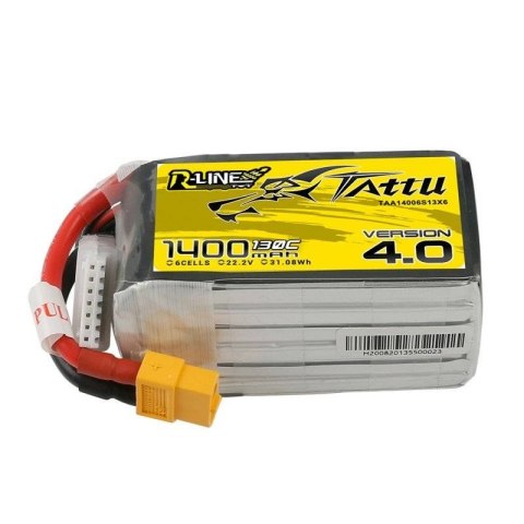 Akumulator Tattu R-Line 4.0 1400mAh 22.2V 130C 6S1P XT60