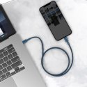 Kabel USB-C do Lightning Baseus High Density Braided, 20W, 5A, PD, 1m (niebieski)