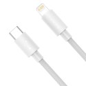 Kabel USB-C do Lightning Baseus Simple Wisdom, PD, 20W, 1.5m (biały) 2szt.