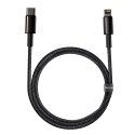 Kabel USB-C do Lightning Baseus Tungsten Gold, 20W, 5A, PD, 2m (czarny)