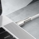 Kabel USB-C do USB-C Baseus Cafule, 100W, 1m (biały)