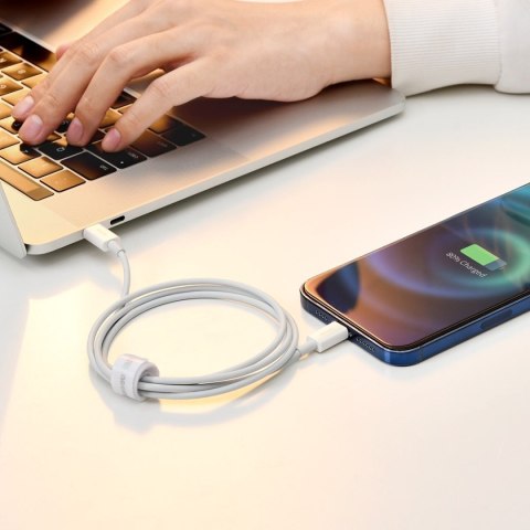 Kabel USB-C do Lightning Baseus Superior Series, 20W, PD, 1.5m (biały) Kabel USB-C do Lightning Baseus Superior Series, 20W, PD, 1.5m (biały)