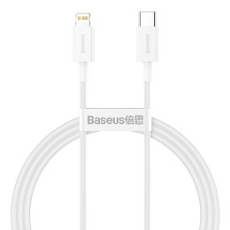 Kabel USB-C do Lightning Baseus Superior Series, 20W, PD, 1m (biały)