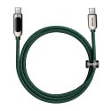 Kabel USB-C do USB-C Baseus Display, Power Delivery, 100W, 1m (zielony)