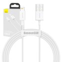 Kabel USB do Lightning Baseus Superior Series, 2.4A, 1.5m (biały)