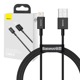 Kabel USB do Lightning Baseus Superior Series, 2.4A, 1m (czarny)