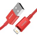 Kabel USB do Lightning Baseus Superior Series, 2.4A, 1m (czerwony)