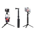 Selfie stick Telesin z aluminiowym tripodem do kamer sportowych (GP-MNP-090-S)