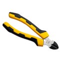 Szczypce tnące boczne Deli Tools EDL2207, 7" (żółte)