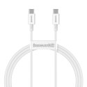 Kabel USB-C do USB-C Baseus Superior Series, 100W, 1m (biały)