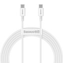 Kabel USB-C do USB-C Baseus Superior Series, 100W, 2m (biały)