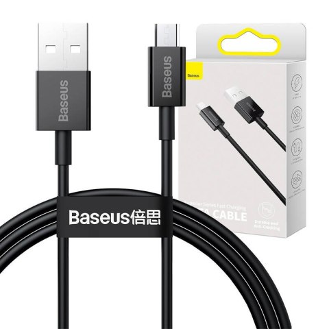 Kabel USB do micro USB Baseus Superior Series, 2A, 1m (czarny)