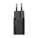 Ładowarka sieciowa Baseus Super Si Quick Charger 1C 25W z przewodem USB-C do USB-C 1m (czarna)