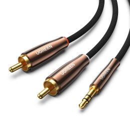 UGREEN AV170 Kabel 2x RCA (Cinch) jack 3.5mm, 2m (czarny)