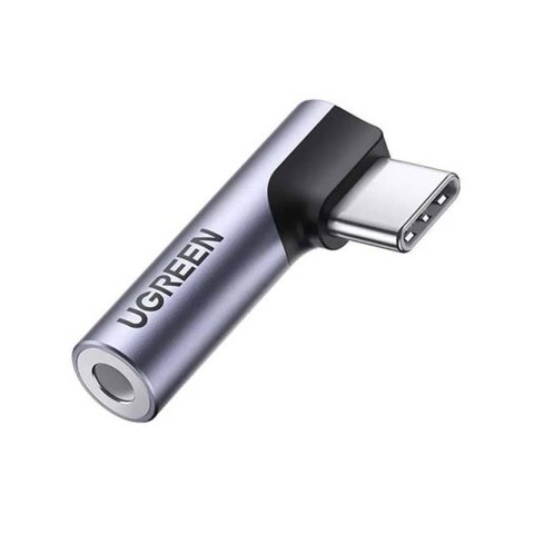 Adapter audio UGREEN AV154 USB-C do mini jack 3.5mm (szary)