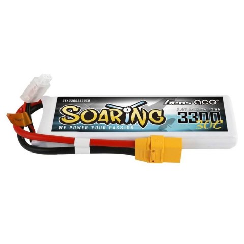 Akumulator Gens Ace Soaring 3300mAh 7.4V 30C 2S1P XT90