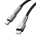 Kabel USB-C do Lightning Baseus Cafule, PD, 20W, 0,25m (czarny)