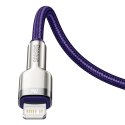 Kabel USB-C do Lightning Baseus Cafule, PD, 20W, 1m (fioletowy)