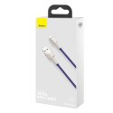 Kabel USB do Lightning Baseus Cafule, 2.4A, 1m (fioletowy)