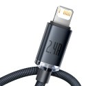 Kabel USB do Lightning Baseus Crystal Shine, 2.4A, 1.2m (czarny)