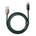 Kabel USB do USB-C Baseus Display, 66W, 1m (zielony)