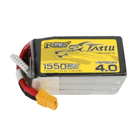 Akumulator Tattu R-Line 4.0 1550mAh 22.2V 130C 6S1P XT60