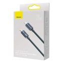 Kabel USB-C do Lightning Baseus Crystal, 20W, PD, 1.2m (czarny)