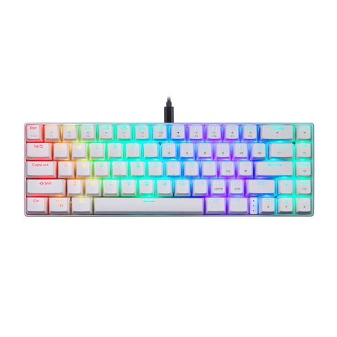 Klawiatura mechaniczna Motospeed CK67 RGB (biała)