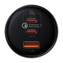 Ładowarka samochodowa Baseus Qualcomm, USB, 2x USB-C, 160W (szara)