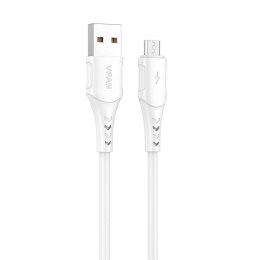 Kabel USB do Micro USB VFAN Colorful X12, 3A, 1m (biały)