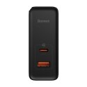 Ładowarka sieciowa Baseus GaN5 Pro, USB-C + USB, 100W + kabel (czarna)