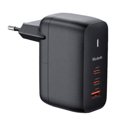 Ładowarka sieciowa GaN 65W Mcdodo CH-0291 2x USB-C, USB-A (czarna)