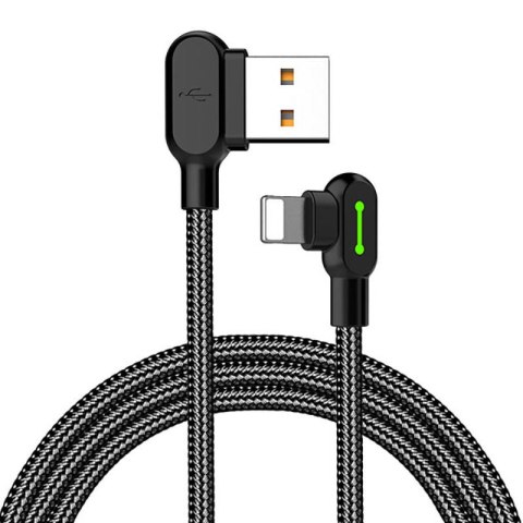 Kabel USB do Lightning, Mcdodo CA-4673, kątowy, 1.8m (czarny)