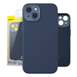 Zestaw ochronny Baseus Liquid Silica etui i szkło hartowane do iPhone 14 Plus (niebieski)