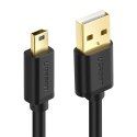 Kabel USB 2.0 UGREEN 	US13210355B, męski, mini USB, 1m (czarny)