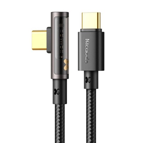 Kabel kątowy Prism USB do USB-C Mcdodo CA-3401, 100W, 1.8m (czarny)