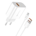 Ładowarka sieciowa Foneng EU46 18W, x1 USB, QC 3.0 + Kabel USB Micro