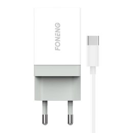 Ładowarka sieciowa Foneng K210 10.5W, 1xUSB + Kabel USB C 1m