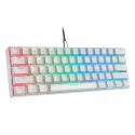 Klawiatura mechaniczna Motospeed CK61 RGB (biała)