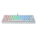 Klawiatura mechaniczna Motospeed CK61 RGB (biała)