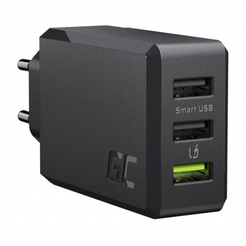 Ładowarka Sieciowa Green Cell GC ChargeSource 3 3xUSB 30W z szybkim ładowaniem Ultra Charge i Smart Charge