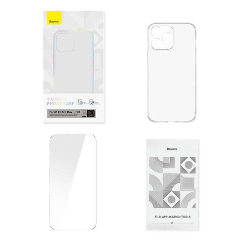 Zestaw ochronny BASEUS Corning do iPhone 12 Pro Max (przezroczysty)